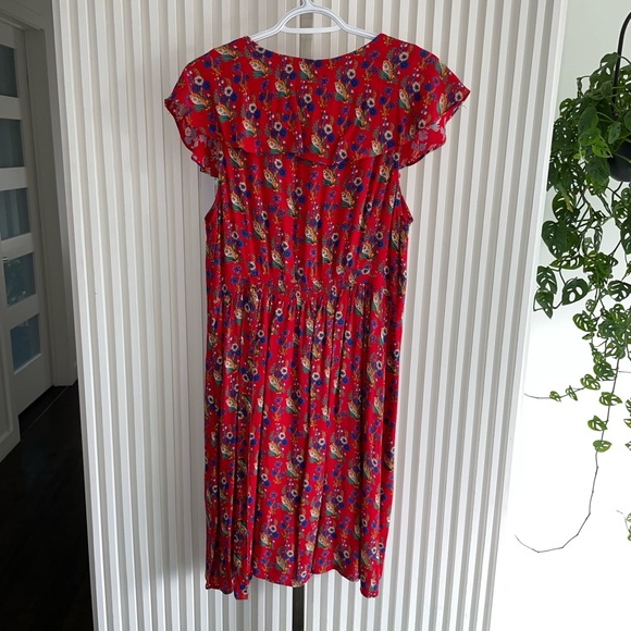 Anthropologie Maeve Rosalia Wrap Dress Sz 14 US - Picture 4 of 8